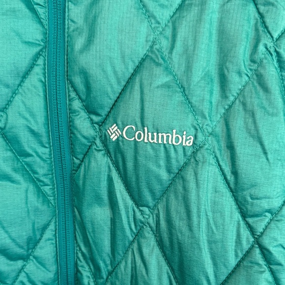 Columbia interchange Women's Teal Quilted Puffer Jacket EUC S - Picture 2 of 11